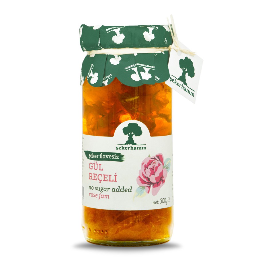 Şekerhanım Şeker İlavesiz Gül Reçeli 300 g