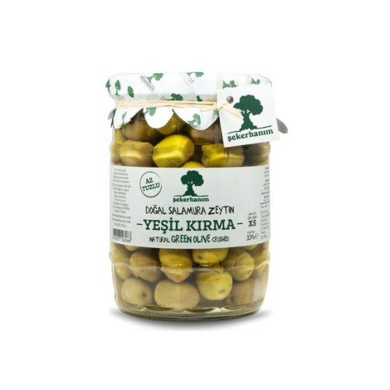 Şekerhanım Yeşil Kırma Zeytin 330 g