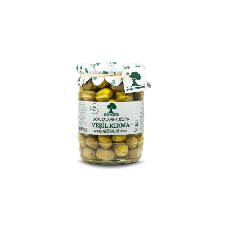 Şekerhanım Yeşil Kırma Zeytin 330 g